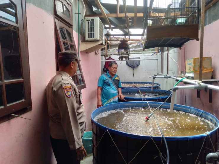 Bhabinkamtibmas Turun Langsung Optimalisasi Ketahanan Pangan Polresta Sidoarjo