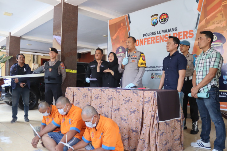 Polisi Berhasil Amankan 3 Tersangka Curanmor Beraksi 4 TKP di Lumajang