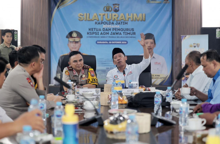 Perkuat Sinergi, Kapolda Jatim Gelar Silaturahmi dengan DPD KSPSI AGN Jawa Timur