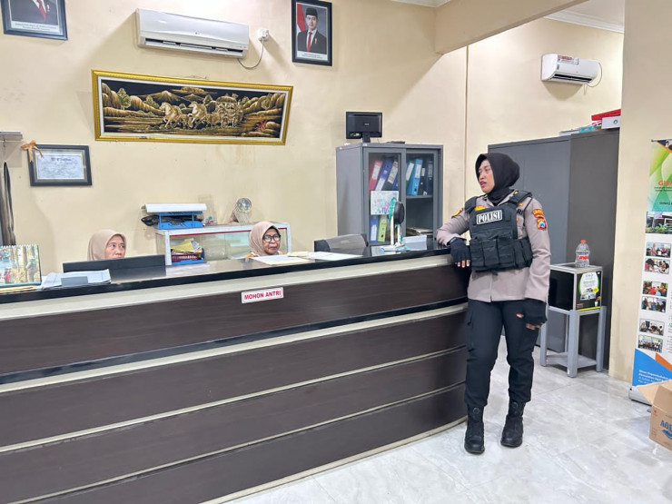 Polwan Jenggala Presisi Polresta Sidoarjo Patroli Kamtibmas Pasca Pilkades Serentak 2026