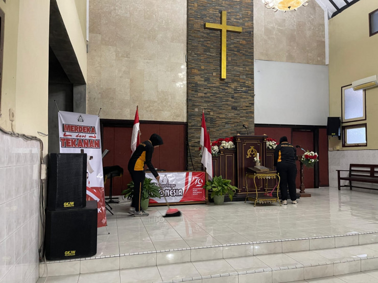 Sambut Hari Jadi Polwan Ke 76, Polisi Wanita Polres Tulungagung Gelar Bakti Religi