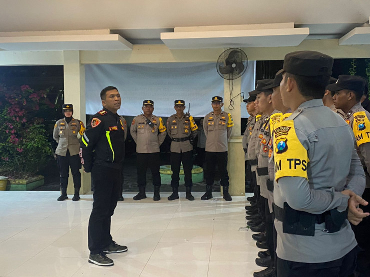 Kapolresta Sidoarjo Cek Kesiapan Personel Pam TPS