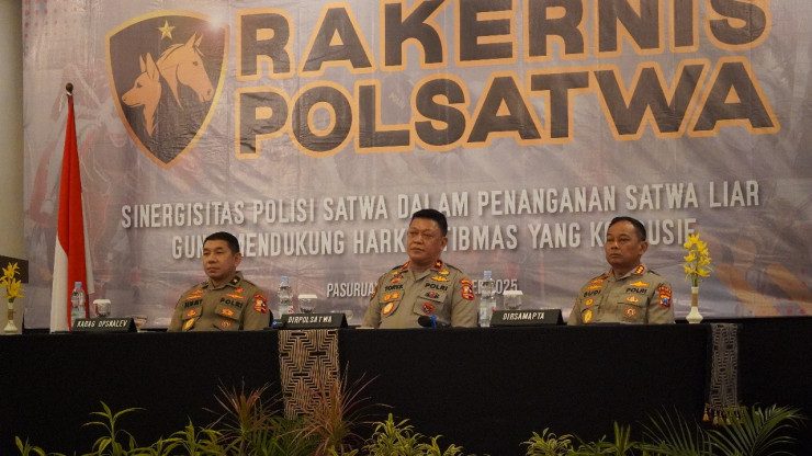 70 Polisi Satwa Ikuti Rakernis Ditpolsatwa di Pasuruan