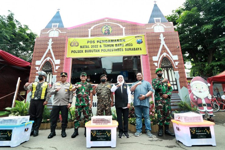 Jelang Natal dan Tahun Baru 2023, Forkopimda Jatim Lakukan Pengecekan di Sejumlah Gereja