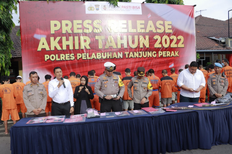 Polres Tanjung Perak Berhasil Gagalkan Peredaran Sabu Sebanyak 40 Kg