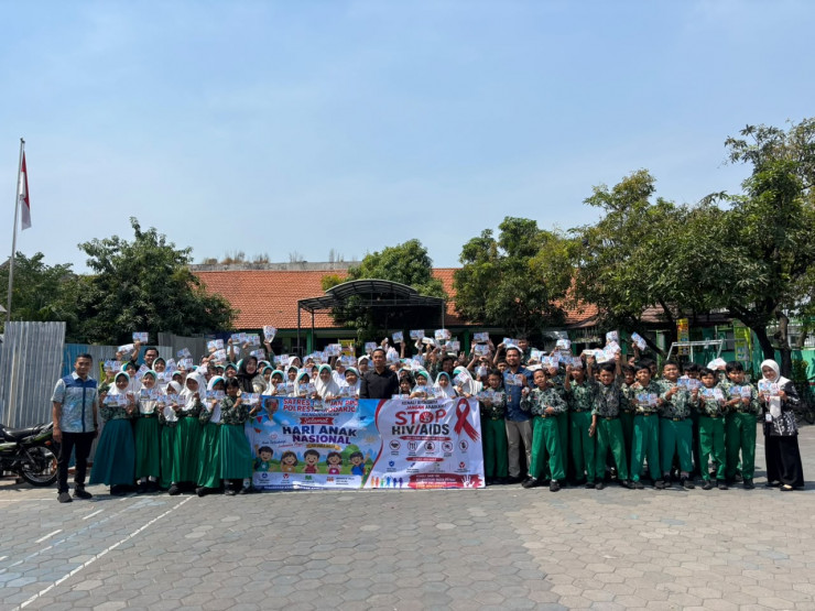 Hari Anak Nasional Polresta Sidoarjo Edukasi Bahaya HIV/AIDS di Kalangan Pelajar