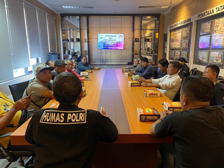 Humas Polresta Sidoarjo Ajak Wartawan Media Online Perkuat Cooling System Jelang Pemilu 2024