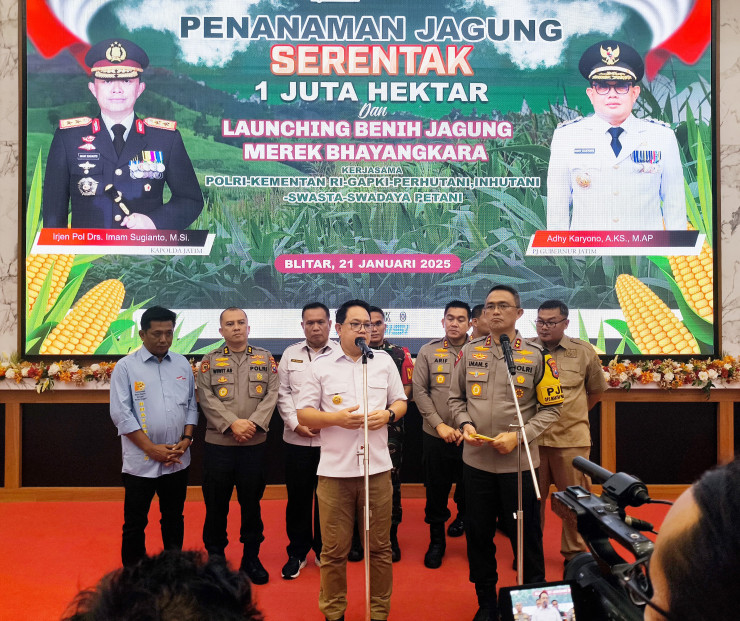 Kementan RI Apresiasi Polda Jatim atas Inovasi Polres Blitar Ciptakan Benih Jagung Bhayangkara