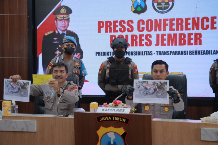 Polres Jember Berhasil Amankan Tersangka Curanmor yang Beraksi di Lima TKP