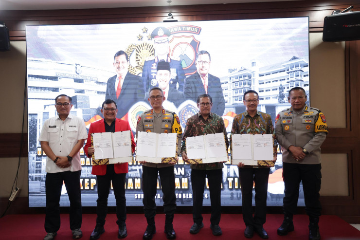 Polda Jatim Bersama Perguruan Tinggi Tandatangani Perjanjian Kerjasama Tingkatkan SDM Unggul Bagi Anggota Polri