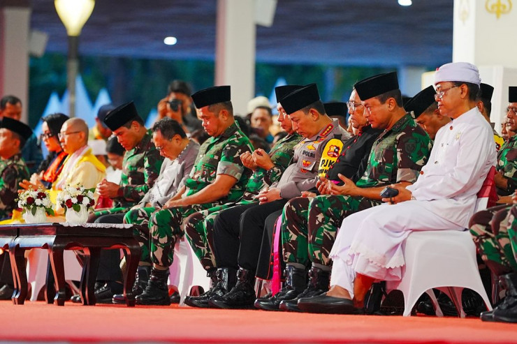 Kapolri Hadiri Doa Bersama Lintas Agama Perayaan HUT ke-79 TNI