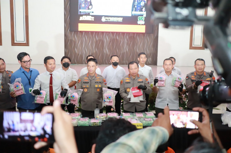 Polisi Berhasil Gagalkan Peredaran Narkoba, 36Kg Sabu dan Puluhan Ribu Ekstasi Diamankan