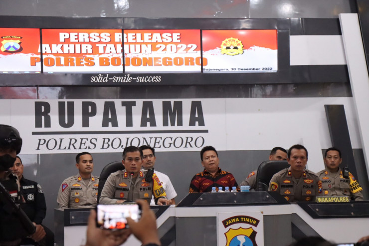 Polres Bojonegoro Berhasil Tekan Angka Kecelakaan dan Pelanggaran Lalulintas Sepanjang 2022