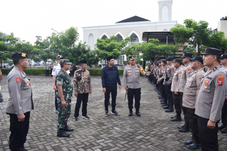 800 Polisi Disebar Amankan Malam Pergantian Tahun di Kabupaten Sidoarjo