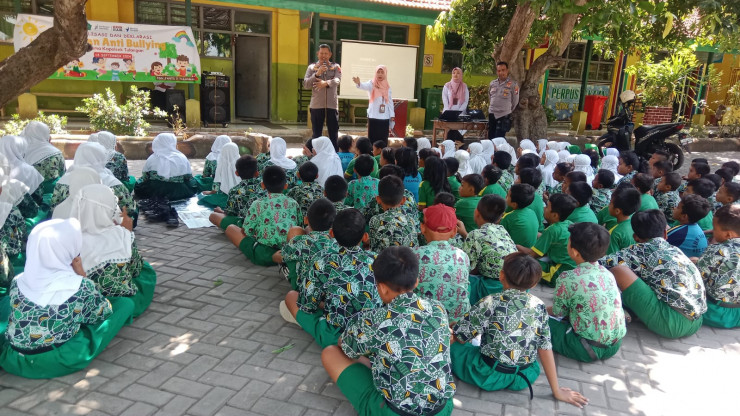 Cegah Bullying, Polisi Berikan Edukasi Pelajar SDN Janti Tulangan